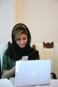afghan phone user